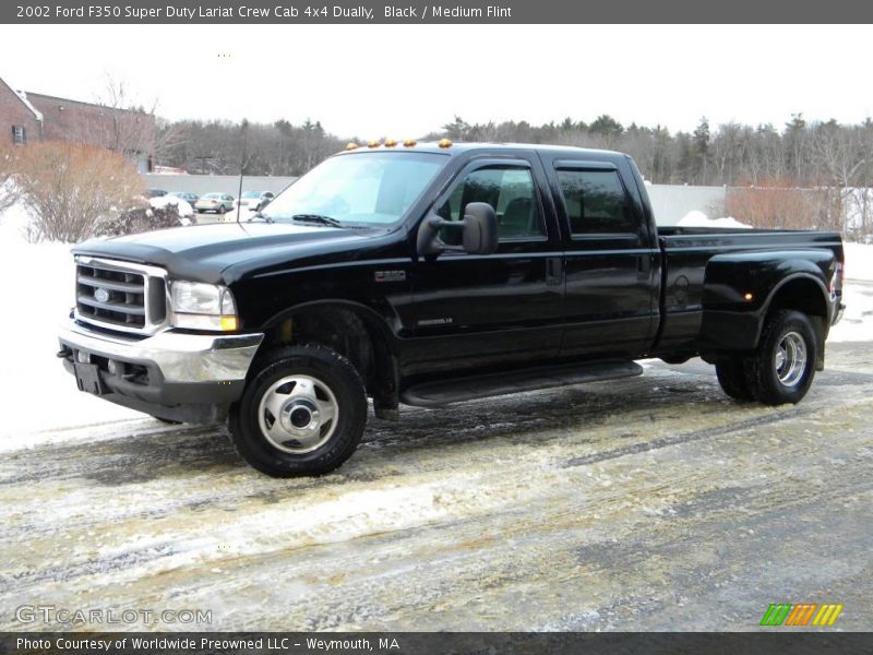 Black / Medium Flint 2002 Ford F350 Super Duty Lariat Crew Cab 4x4 Dually