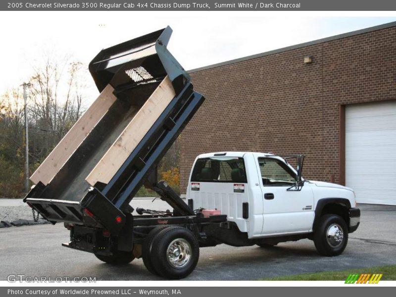 Summit White / Dark Charcoal 2005 Chevrolet Silverado 3500 Regular Cab 4x4 Chassis Dump Truck