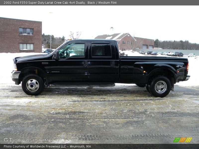 Black / Medium Flint 2002 Ford F350 Super Duty Lariat Crew Cab 4x4 Dually