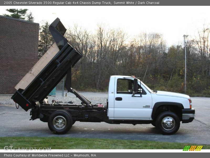 Summit White / Dark Charcoal 2005 Chevrolet Silverado 3500 Regular Cab 4x4 Chassis Dump Truck