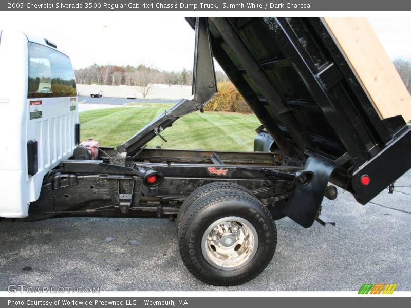 Summit White / Dark Charcoal 2005 Chevrolet Silverado 3500 Regular Cab 4x4 Chassis Dump Truck
