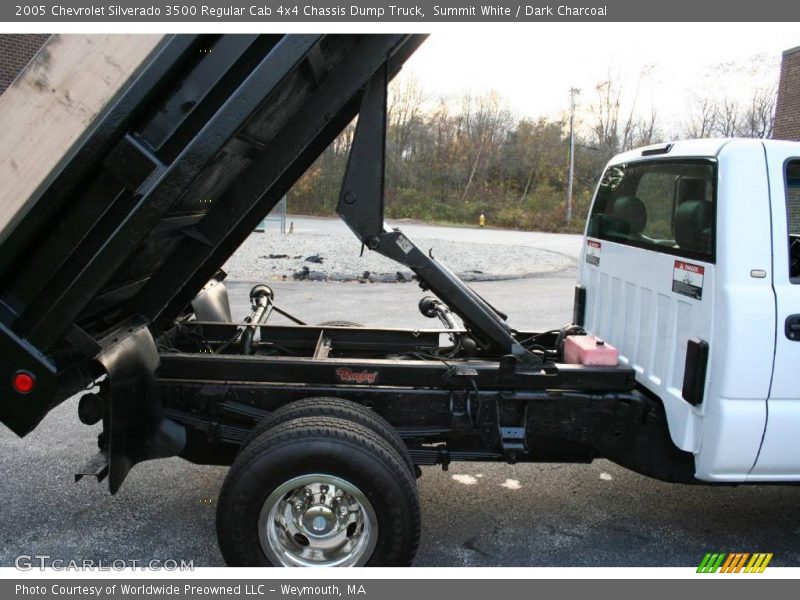 Summit White / Dark Charcoal 2005 Chevrolet Silverado 3500 Regular Cab 4x4 Chassis Dump Truck