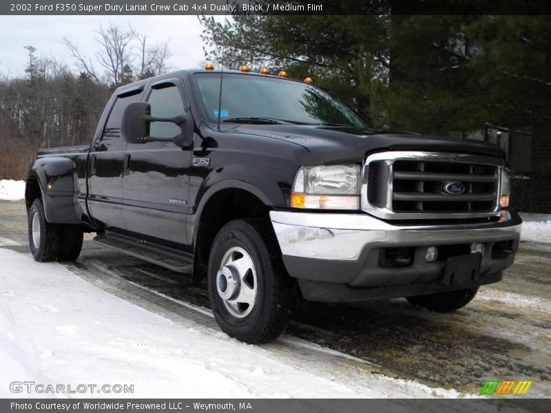 Black / Medium Flint 2002 Ford F350 Super Duty Lariat Crew Cab 4x4 Dually