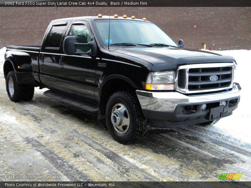 Black / Medium Flint 2002 Ford F350 Super Duty Lariat Crew Cab 4x4 Dually