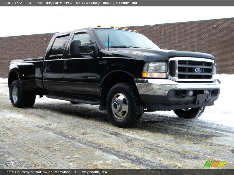 Black / Medium Flint 2002 Ford F350 Super Duty Lariat Crew Cab 4x4 Dually