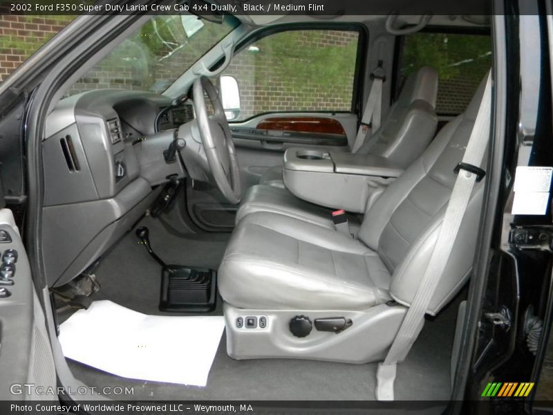 Black / Medium Flint 2002 Ford F350 Super Duty Lariat Crew Cab 4x4 Dually