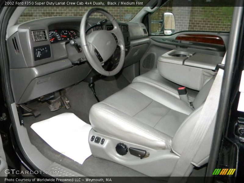 Black / Medium Flint 2002 Ford F350 Super Duty Lariat Crew Cab 4x4 Dually