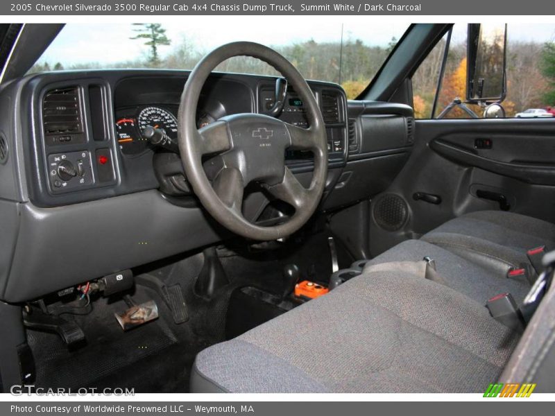 Summit White / Dark Charcoal 2005 Chevrolet Silverado 3500 Regular Cab 4x4 Chassis Dump Truck