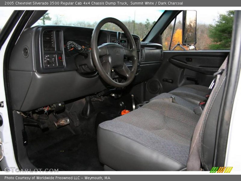 Summit White / Dark Charcoal 2005 Chevrolet Silverado 3500 Regular Cab 4x4 Chassis Dump Truck