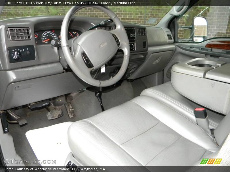Black / Medium Flint 2002 Ford F350 Super Duty Lariat Crew Cab 4x4 Dually