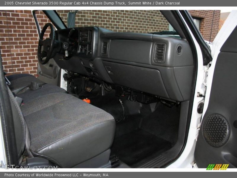 Summit White / Dark Charcoal 2005 Chevrolet Silverado 3500 Regular Cab 4x4 Chassis Dump Truck