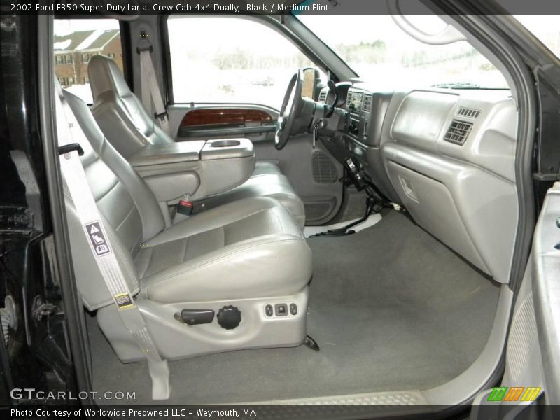  2002 F350 Super Duty Lariat Crew Cab 4x4 Dually Medium Flint Interior