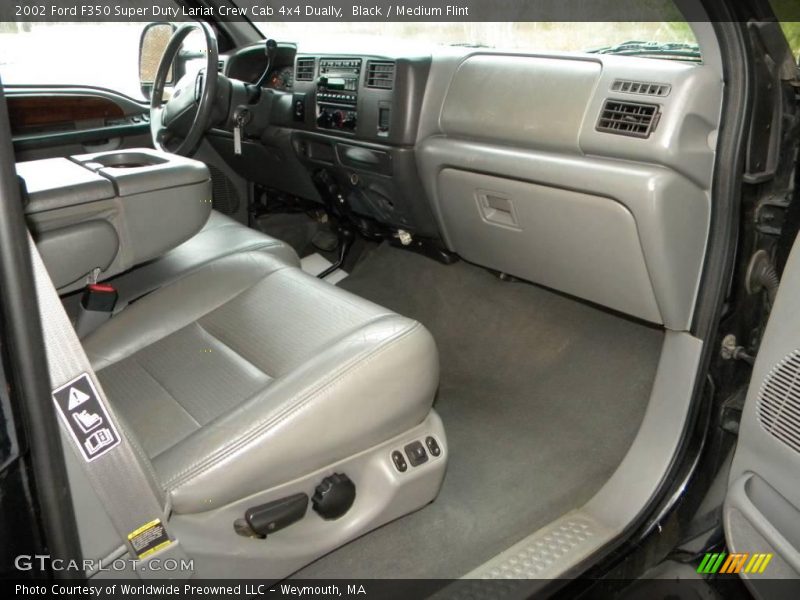  2002 F350 Super Duty Lariat Crew Cab 4x4 Dually Medium Flint Interior