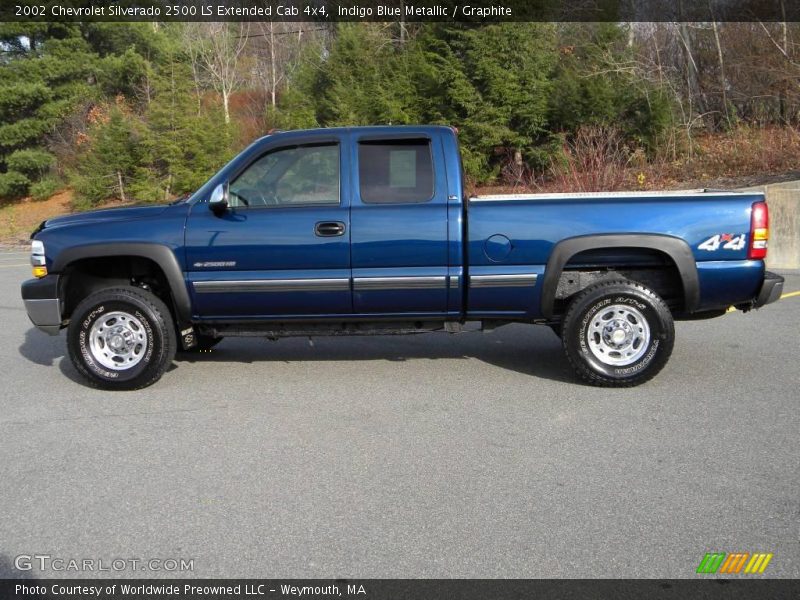  2002 Silverado 2500 LS Extended Cab 4x4 Indigo Blue Metallic