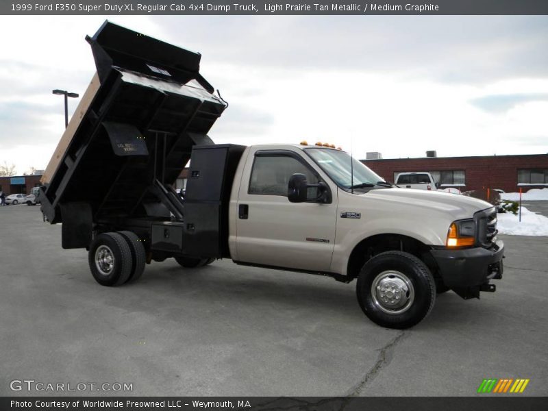 Light Prairie Tan Metallic / Medium Graphite 1999 Ford F350 Super Duty XL Regular Cab 4x4 Dump Truck