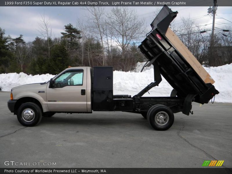 Light Prairie Tan Metallic / Medium Graphite 1999 Ford F350 Super Duty XL Regular Cab 4x4 Dump Truck