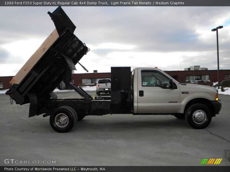 Light Prairie Tan Metallic / Medium Graphite 1999 Ford F350 Super Duty XL Regular Cab 4x4 Dump Truck