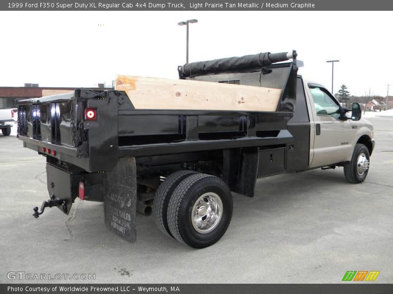 Light Prairie Tan Metallic / Medium Graphite 1999 Ford F350 Super Duty XL Regular Cab 4x4 Dump Truck