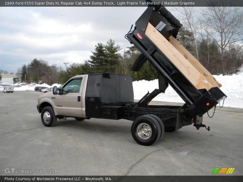 Light Prairie Tan Metallic / Medium Graphite 1999 Ford F350 Super Duty XL Regular Cab 4x4 Dump Truck
