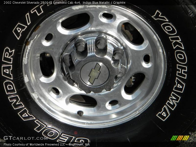 Indigo Blue Metallic / Graphite 2002 Chevrolet Silverado 2500 LS Extended Cab 4x4