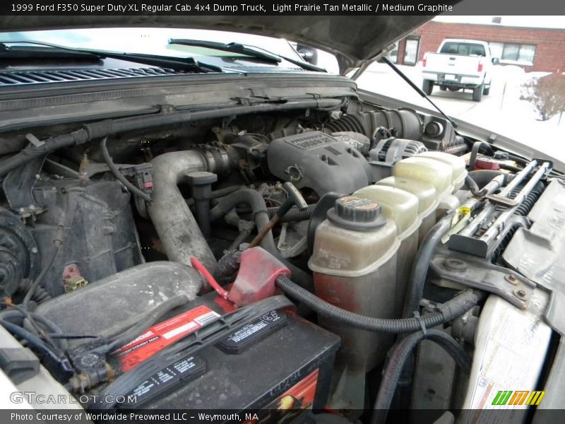 Light Prairie Tan Metallic / Medium Graphite 1999 Ford F350 Super Duty XL Regular Cab 4x4 Dump Truck