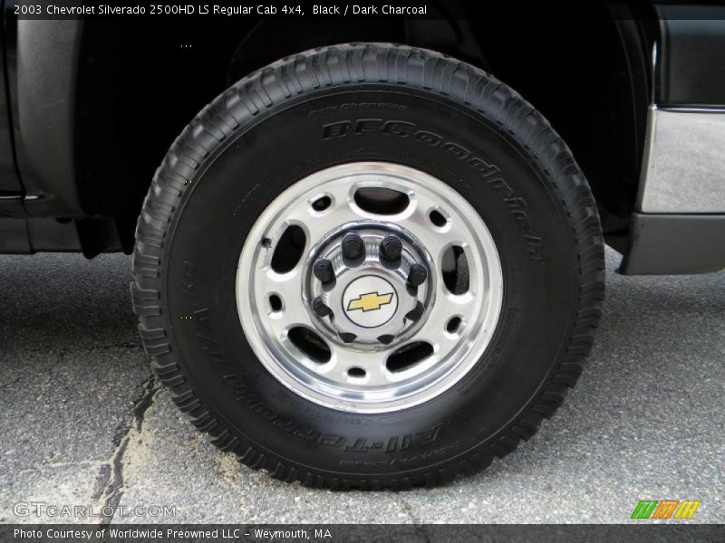 Black / Dark Charcoal 2003 Chevrolet Silverado 2500HD LS Regular Cab 4x4