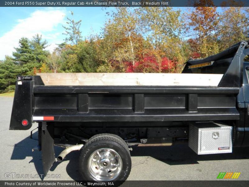 Black / Medium Flint 2004 Ford F550 Super Duty XL Regular Cab 4x4 Chassis Plow Truck