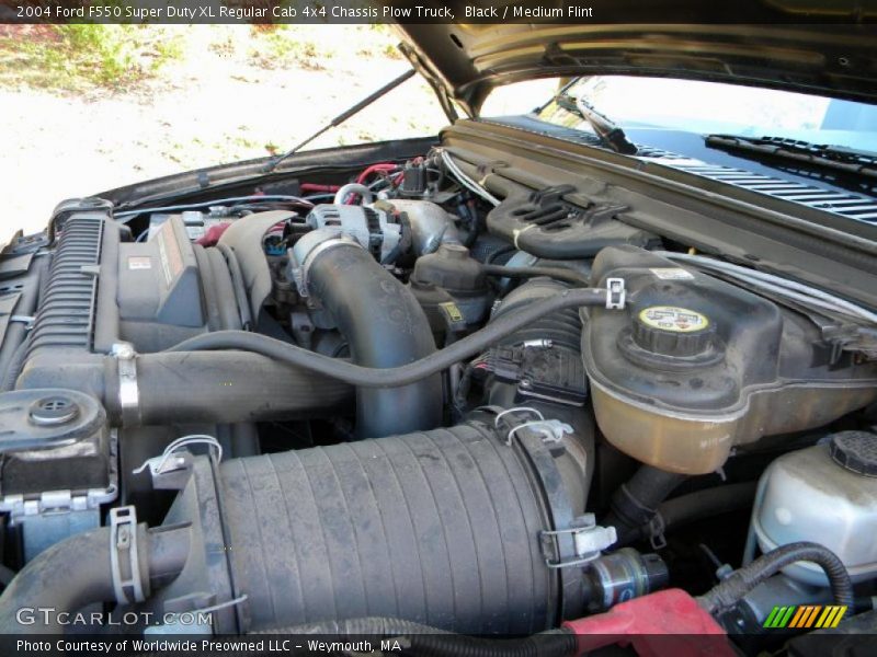  2004 F550 Super Duty XL Regular Cab 4x4 Chassis Plow Truck Engine - 6.0 Liter OHV 32 Valve Power Stroke Turbo Diesel V8