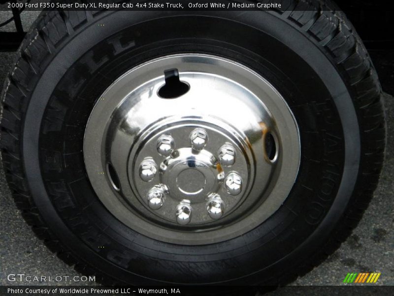 Oxford White / Medium Graphite 2000 Ford F350 Super Duty XL Regular Cab 4x4 Stake Truck