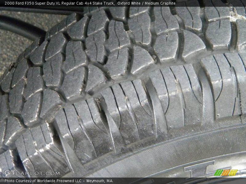 Oxford White / Medium Graphite 2000 Ford F350 Super Duty XL Regular Cab 4x4 Stake Truck