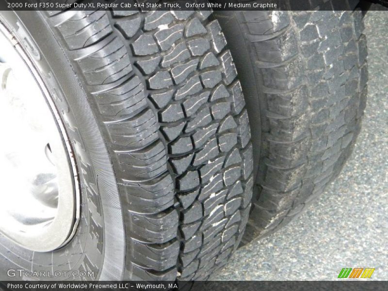 Oxford White / Medium Graphite 2000 Ford F350 Super Duty XL Regular Cab 4x4 Stake Truck