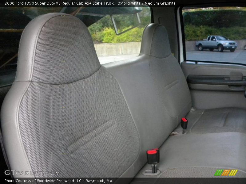 Oxford White / Medium Graphite 2000 Ford F350 Super Duty XL Regular Cab 4x4 Stake Truck