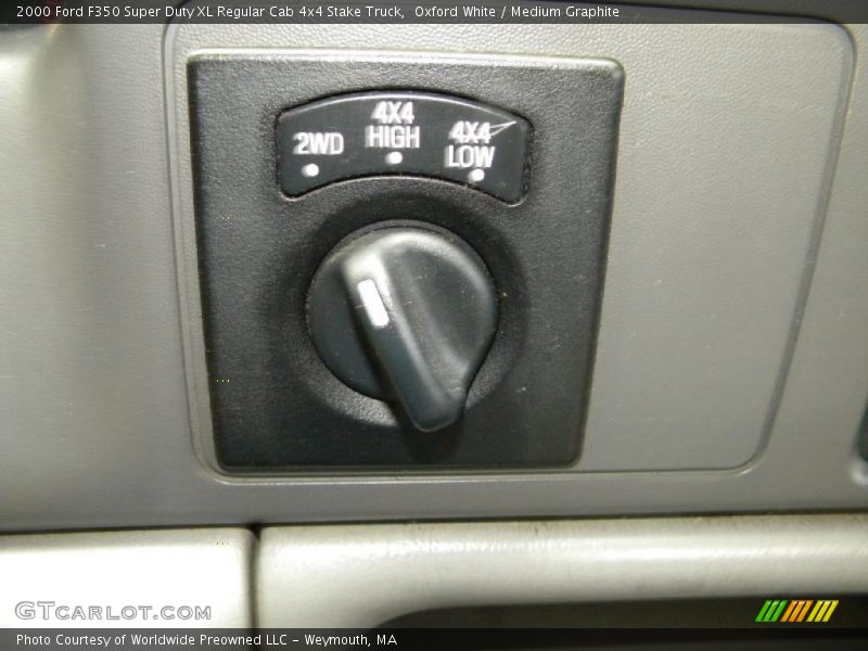 Oxford White / Medium Graphite 2000 Ford F350 Super Duty XL Regular Cab 4x4 Stake Truck