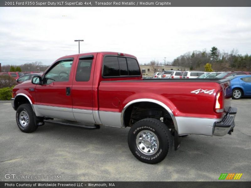Toreador Red Metallic / Medium Graphite 2001 Ford F350 Super Duty XLT SuperCab 4x4