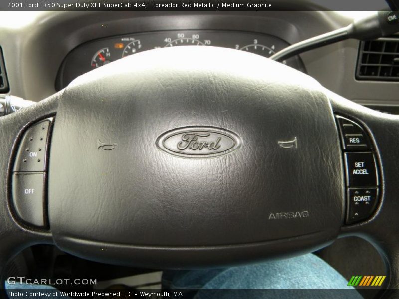 Toreador Red Metallic / Medium Graphite 2001 Ford F350 Super Duty XLT SuperCab 4x4