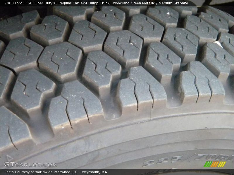 Woodland Green Metallic / Medium Graphite 2000 Ford F550 Super Duty XL Regular Cab 4x4 Dump Truck