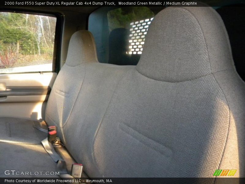 Woodland Green Metallic / Medium Graphite 2000 Ford F550 Super Duty XL Regular Cab 4x4 Dump Truck