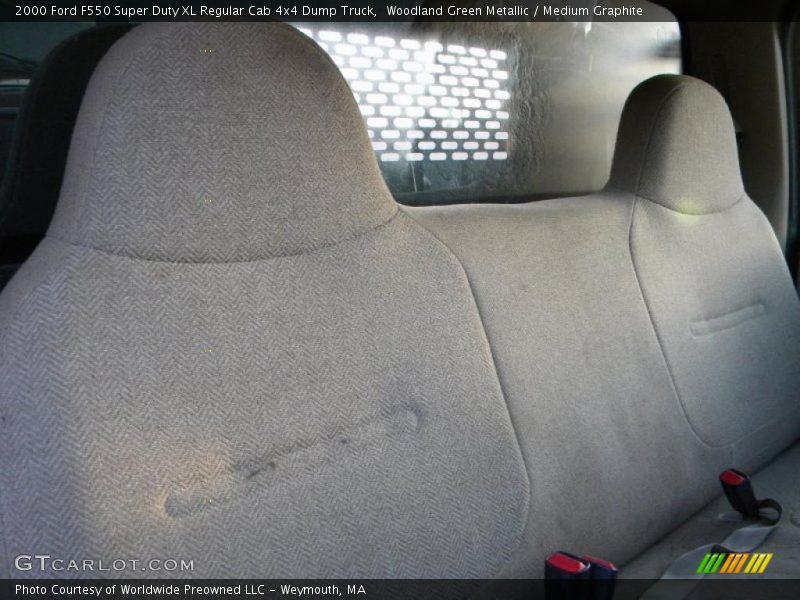 Woodland Green Metallic / Medium Graphite 2000 Ford F550 Super Duty XL Regular Cab 4x4 Dump Truck