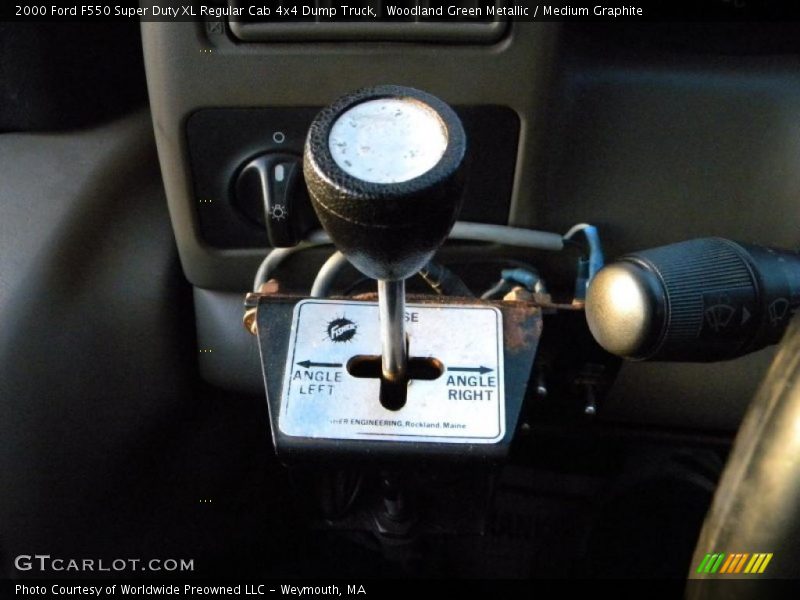 Woodland Green Metallic / Medium Graphite 2000 Ford F550 Super Duty XL Regular Cab 4x4 Dump Truck