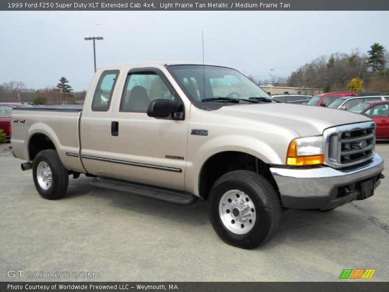 Light Prairie Tan Metallic / Medium Prairie Tan 1999 Ford F250 Super Duty XLT Extended Cab 4x4