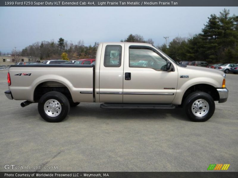 Light Prairie Tan Metallic / Medium Prairie Tan 1999 Ford F250 Super Duty XLT Extended Cab 4x4
