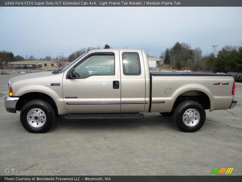 Light Prairie Tan Metallic / Medium Prairie Tan 1999 Ford F250 Super Duty XLT Extended Cab 4x4