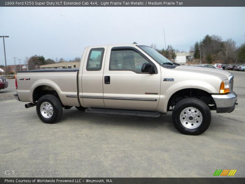 Light Prairie Tan Metallic / Medium Prairie Tan 1999 Ford F250 Super Duty XLT Extended Cab 4x4