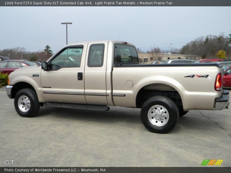 Light Prairie Tan Metallic / Medium Prairie Tan 1999 Ford F250 Super Duty XLT Extended Cab 4x4