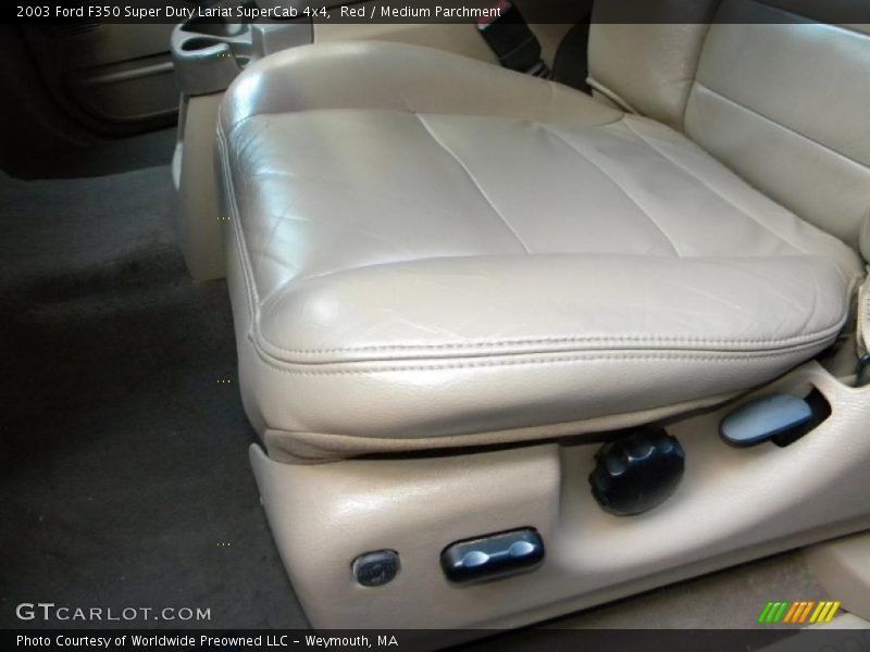 Red / Medium Parchment 2003 Ford F350 Super Duty Lariat SuperCab 4x4