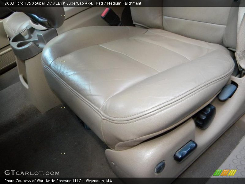 Red / Medium Parchment 2003 Ford F350 Super Duty Lariat SuperCab 4x4