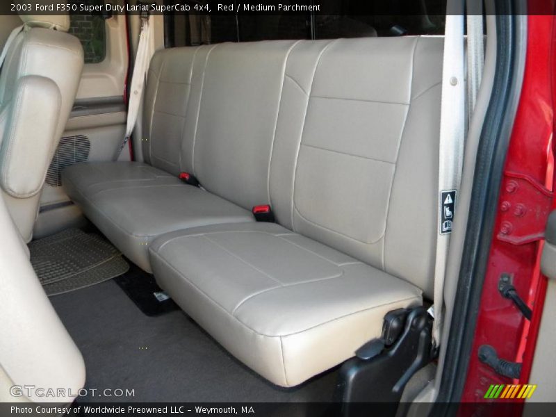 Red / Medium Parchment 2003 Ford F350 Super Duty Lariat SuperCab 4x4
