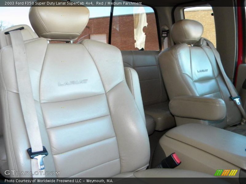 Red / Medium Parchment 2003 Ford F350 Super Duty Lariat SuperCab 4x4
