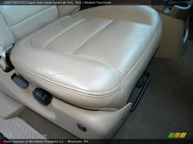 Red / Medium Parchment 2003 Ford F350 Super Duty Lariat SuperCab 4x4