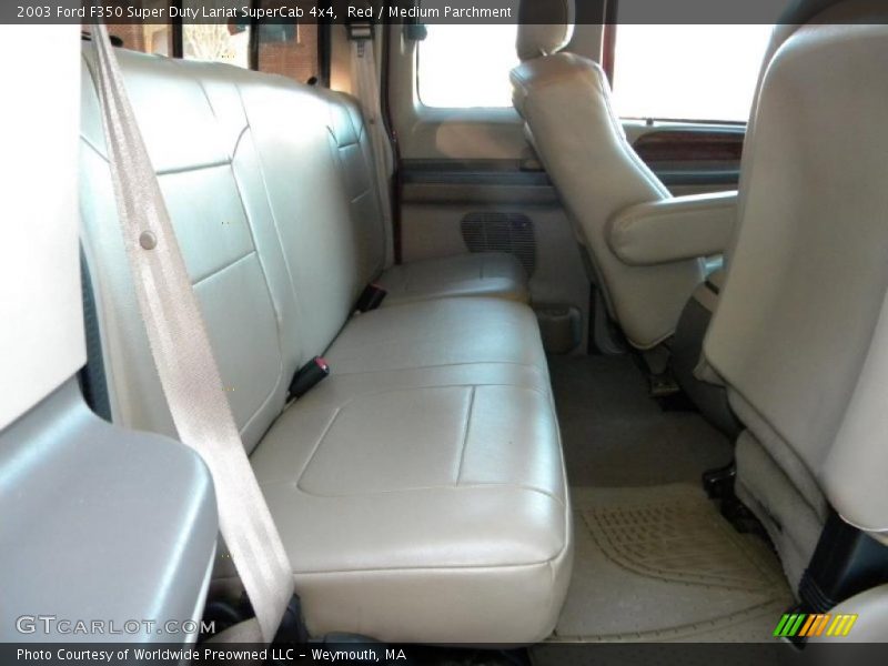 Red / Medium Parchment 2003 Ford F350 Super Duty Lariat SuperCab 4x4